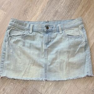 Old Navy Blue Mini Skirt Casual Denim